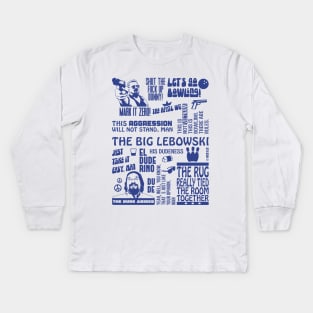 The Big Lebowski Quotes Kids Long Sleeve T-Shirt